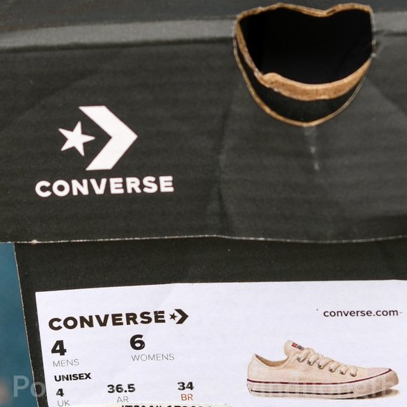 WHITE‎ Converse Chuck Taylor Unisex All Star Ox Sneaker - Picture 7 of 8